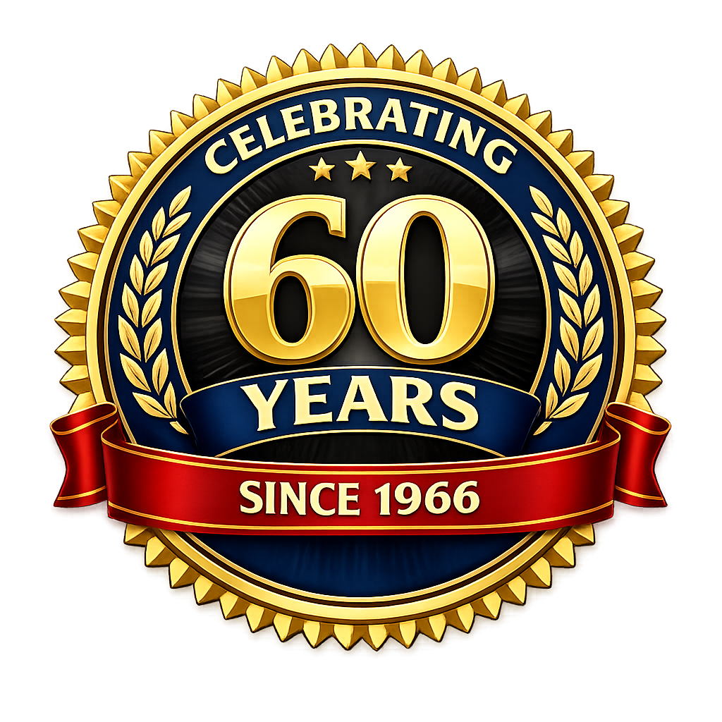 Celebrating 60 Years Seal